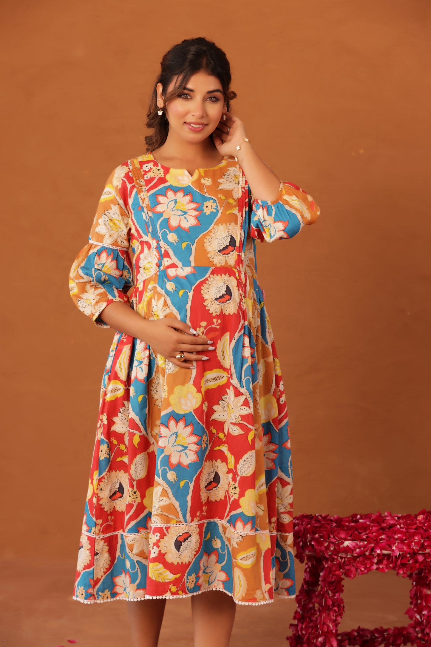 Desi Botanica Maternity & Nursing Dress