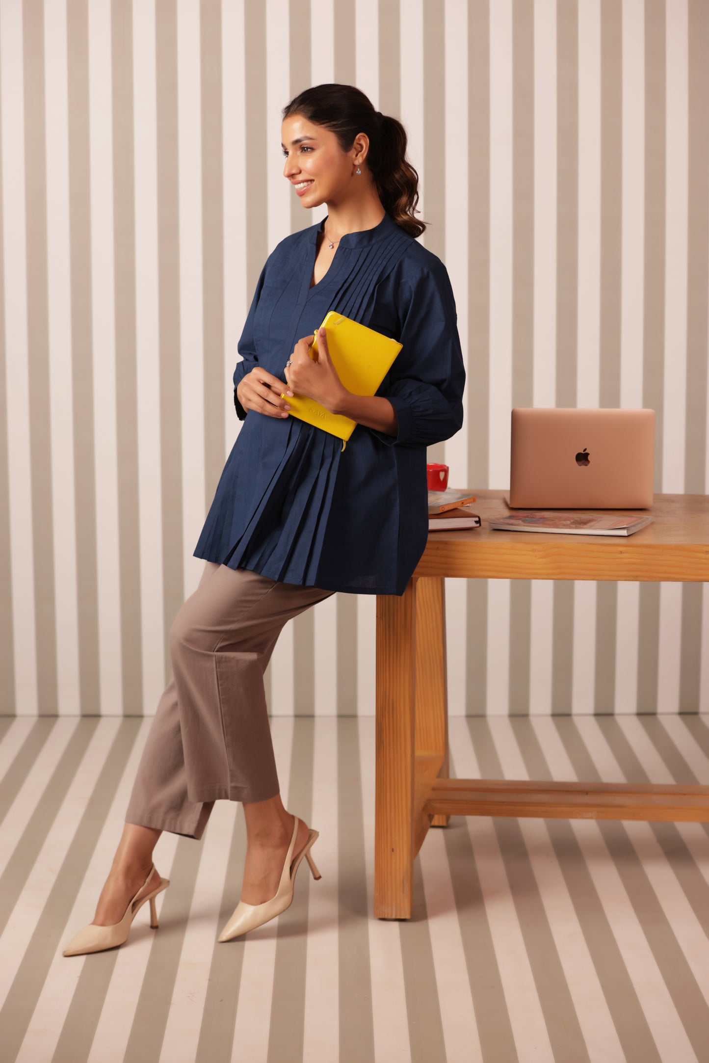 Blue Horizon Maternity & Nursing Top