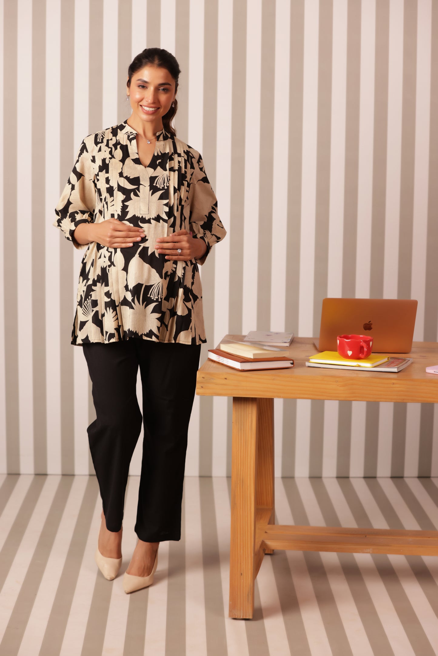 Ink & Ivory Bloom Maternity & Nursing Top