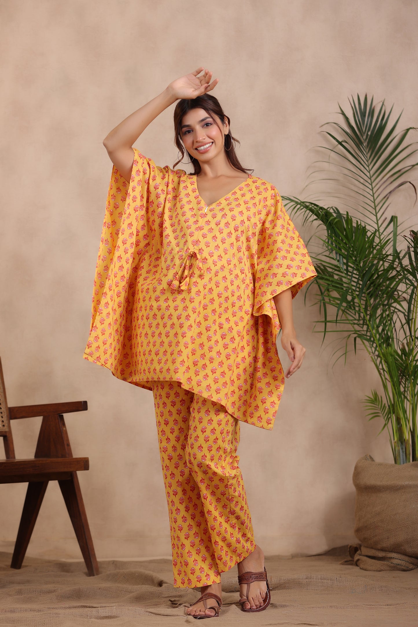 Sunshine Botanical Maternity & Nursing Kaftan Set