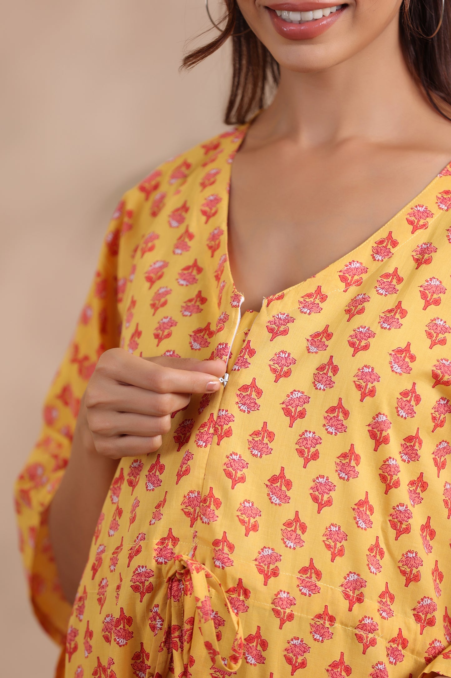 Sunshine Botanical Maternity & Nursing Kaftan Set