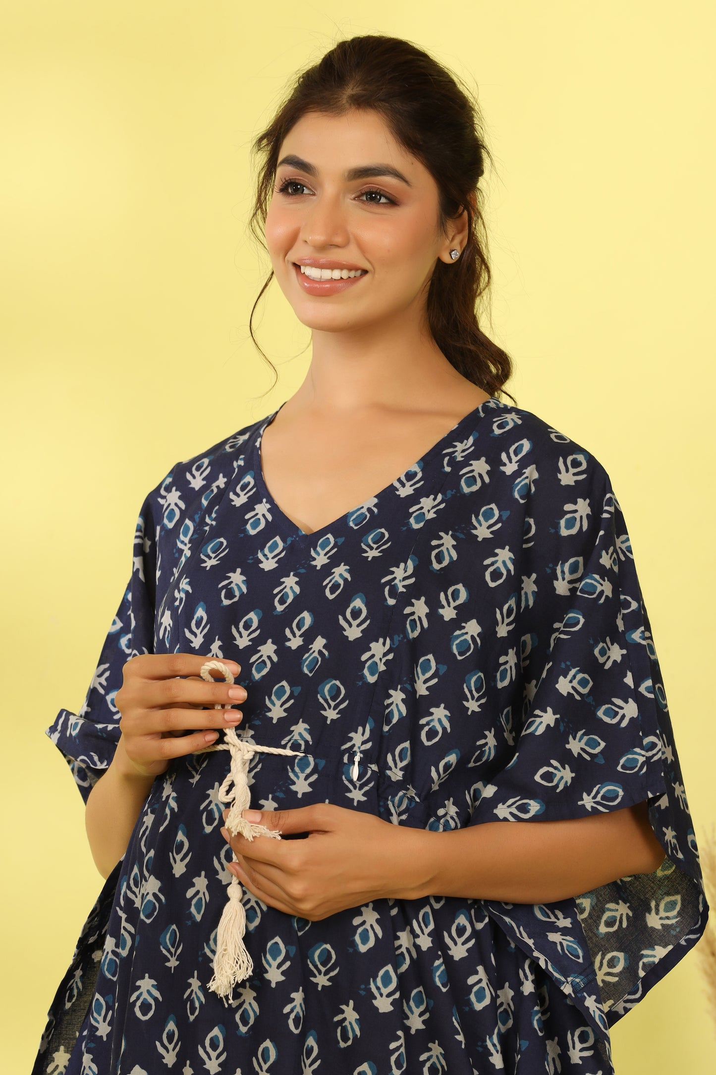 Indigo Breeze Maternity & Nursing Kaftan