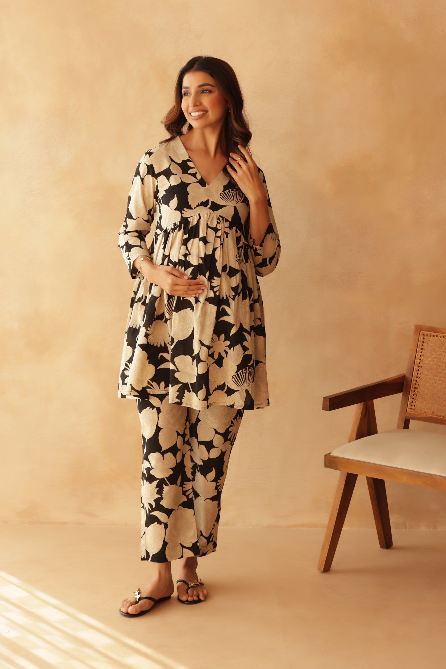 Ink & Ivory Bloom Maternity & Nursing Co-ord Set