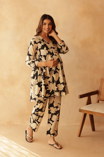 Maternity Kurta Set Online | Cotton Feeding Kurtis -Ikkkudi