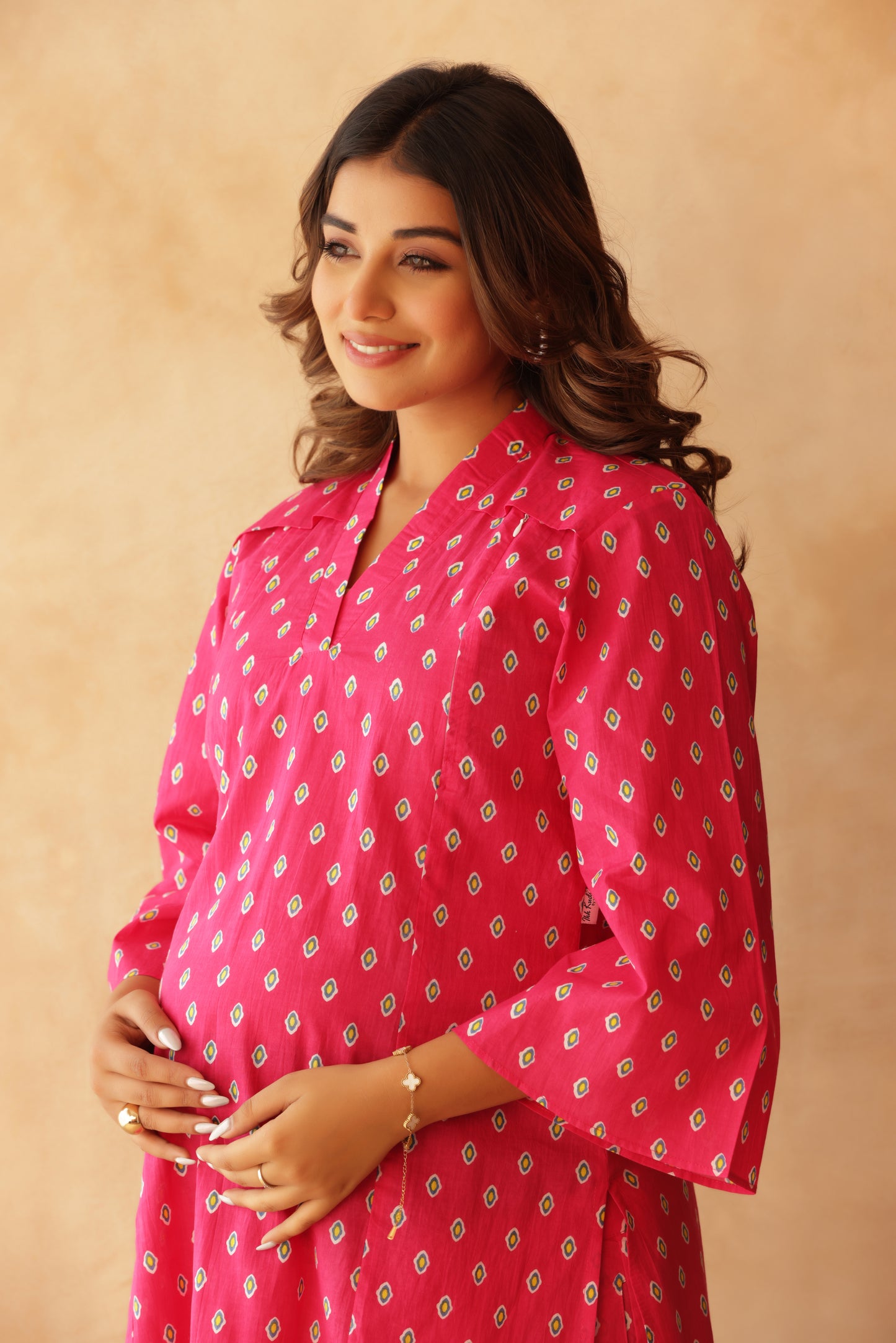 Blush Heritage Booti Maternity & Nursing Co-ord Set