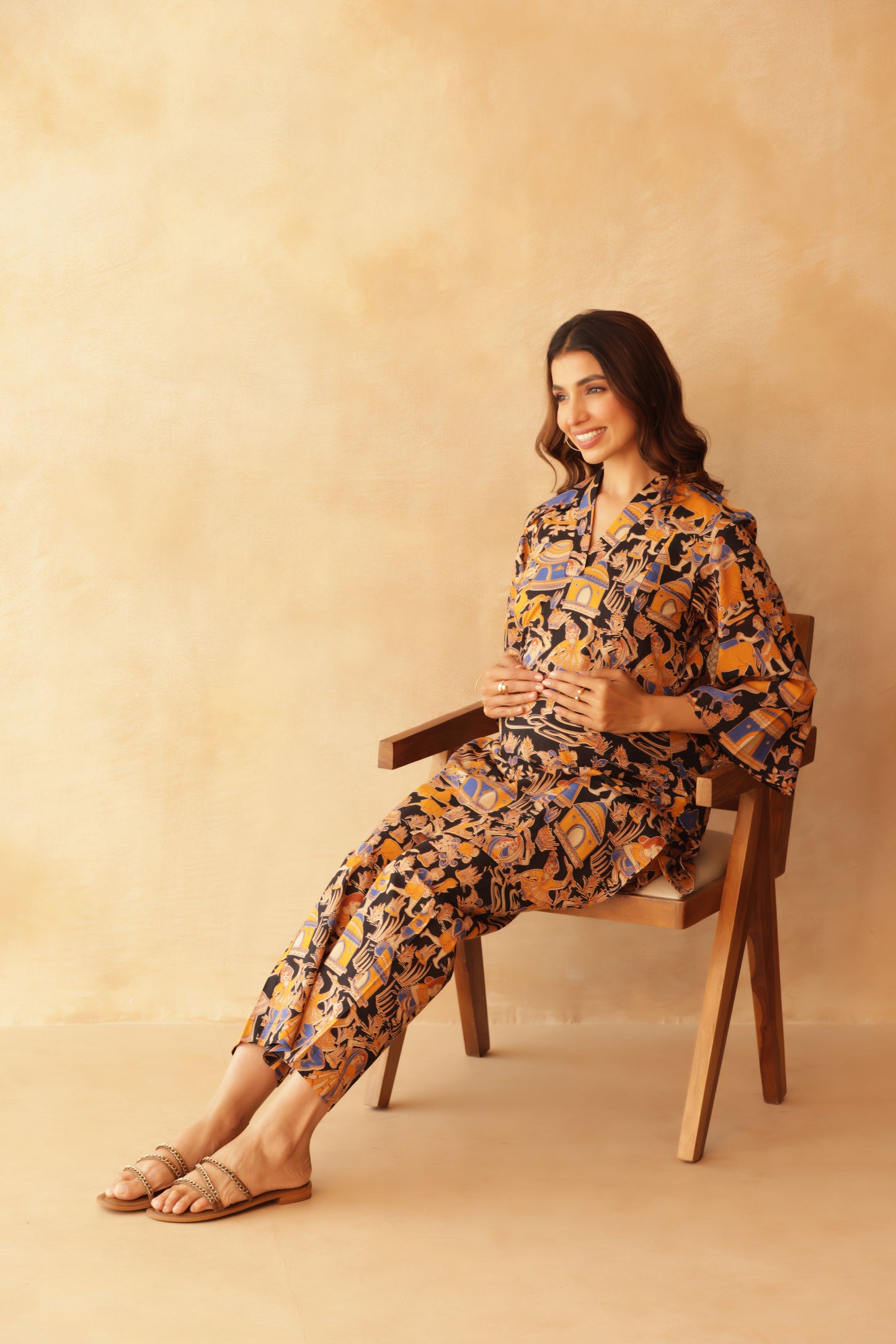 Midnight Folk Tale Maternity & Nursing Co-ord Set