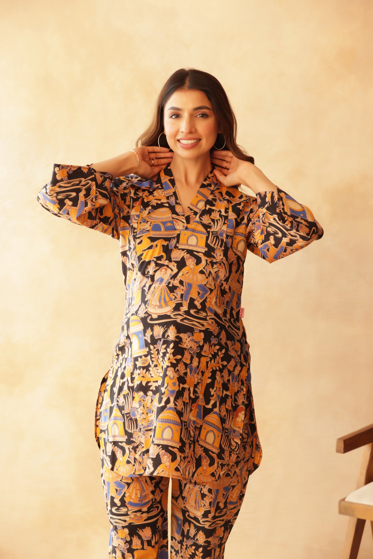 Midnight Folk Tale Maternity & Nursing Co-ord Set