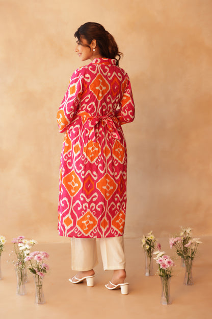 Rangmahal Ikkat Maternity & Nursing Kurta