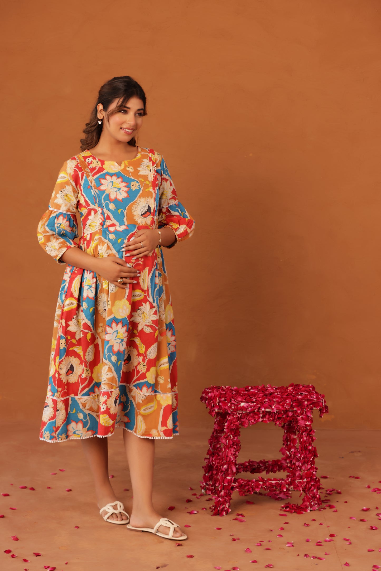 Desi Botanica Maternity & Nursing Dress