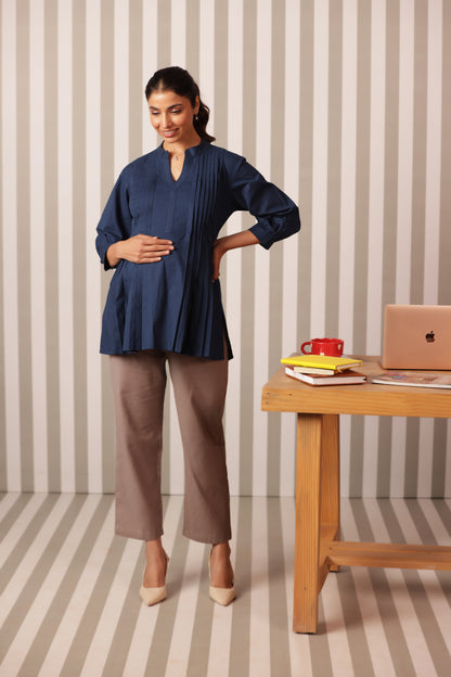 Blue Horizon Maternity & Nursing Top