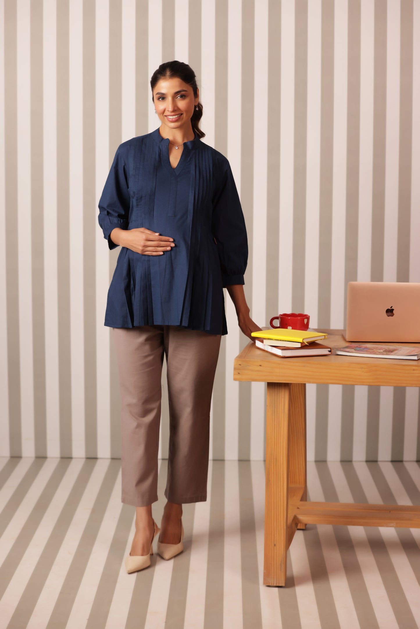 Blue Horizon Maternity & Nursing Top