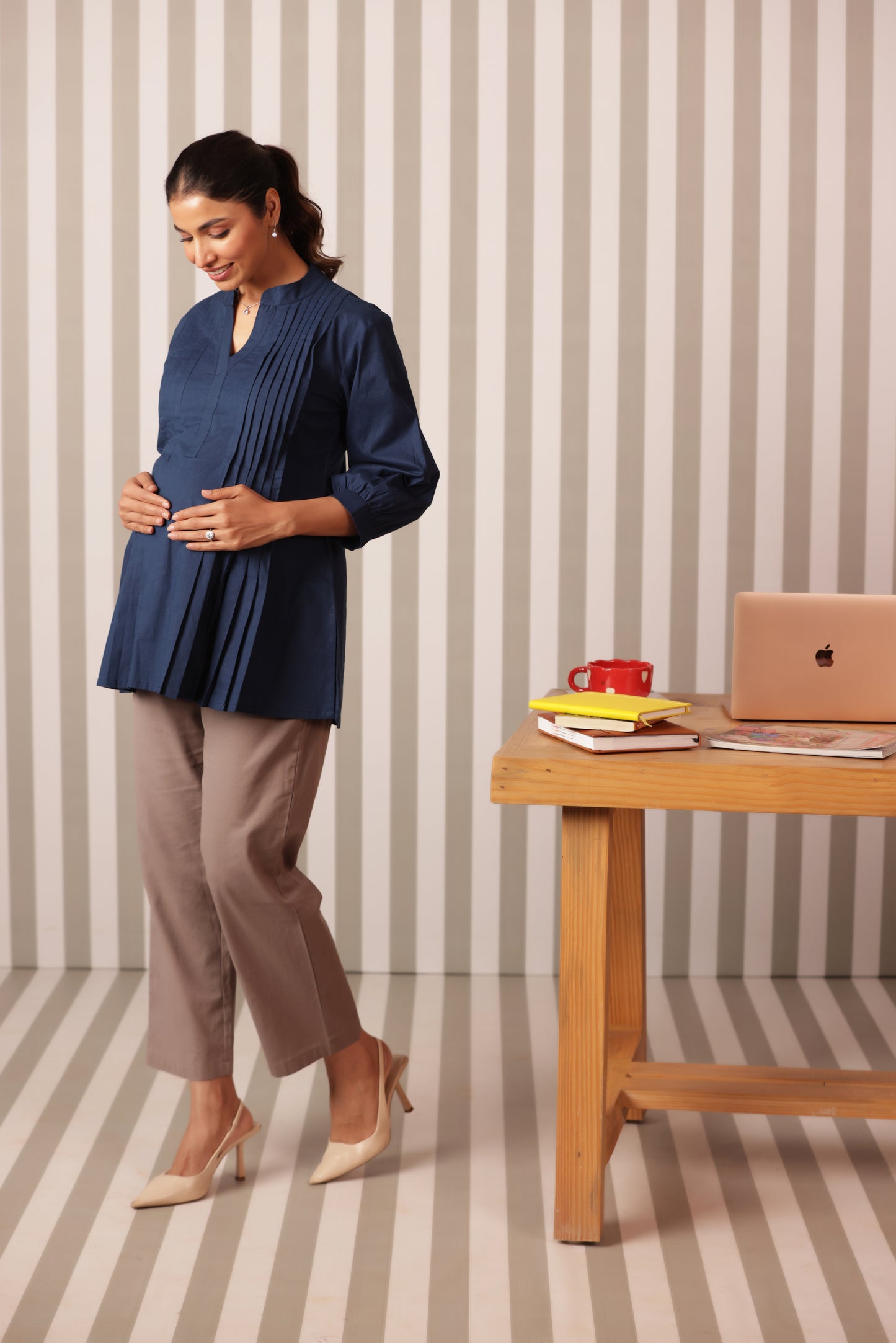 Blue Horizon Maternity & Nursing Top