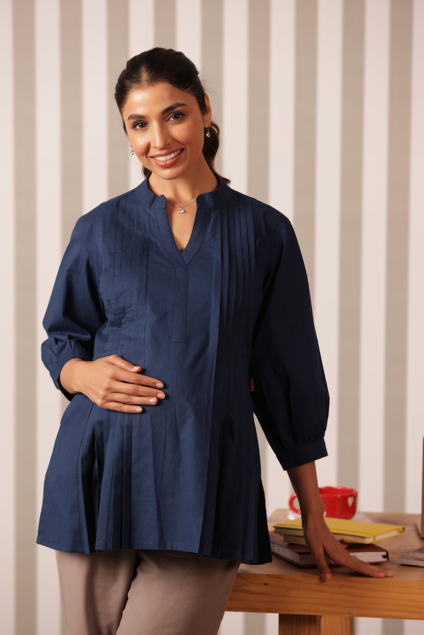 Blue Horizon Maternity & Nursing Top