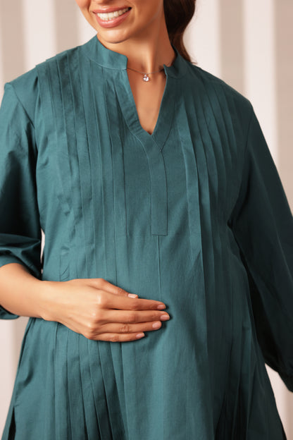 Seafoam Whisper Maternity & Nursing Top