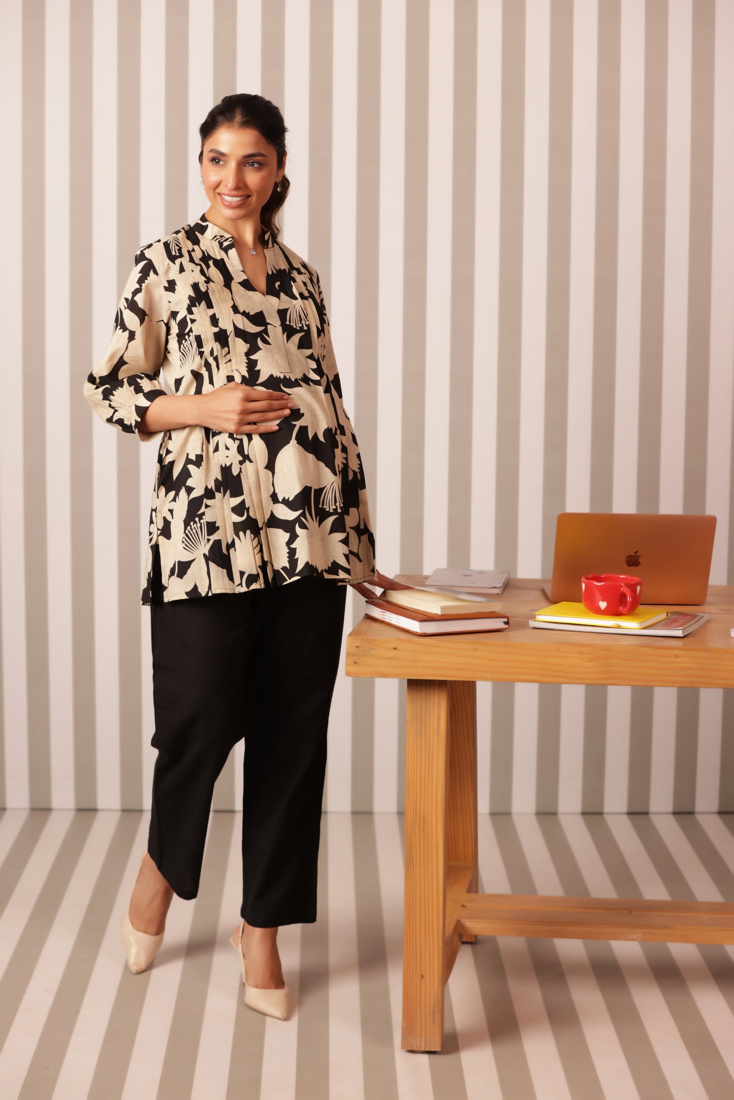 Ink & Ivory Bloom Maternity & Nursing Top