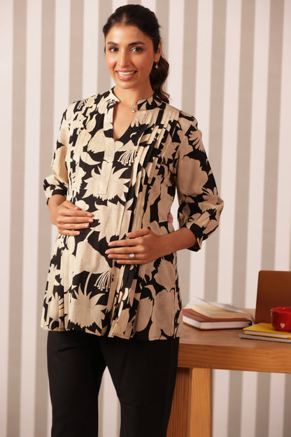 Ink & Ivory Bloom Maternity & Nursing Top