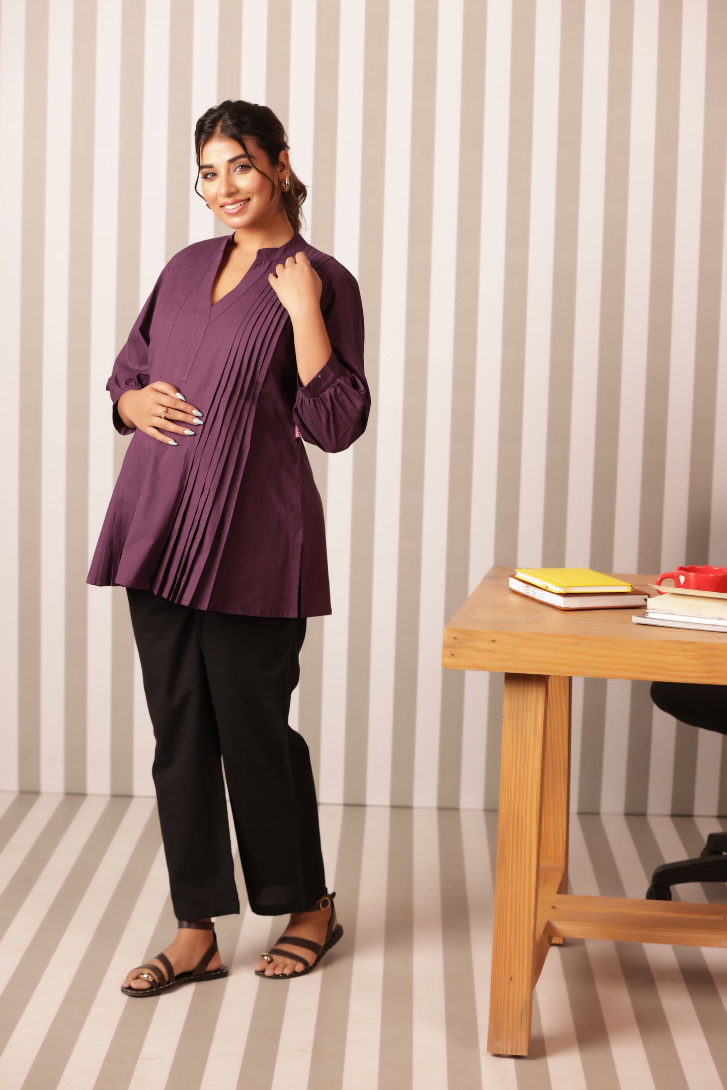 Gulabi Jamun Maternity & Nursing Top