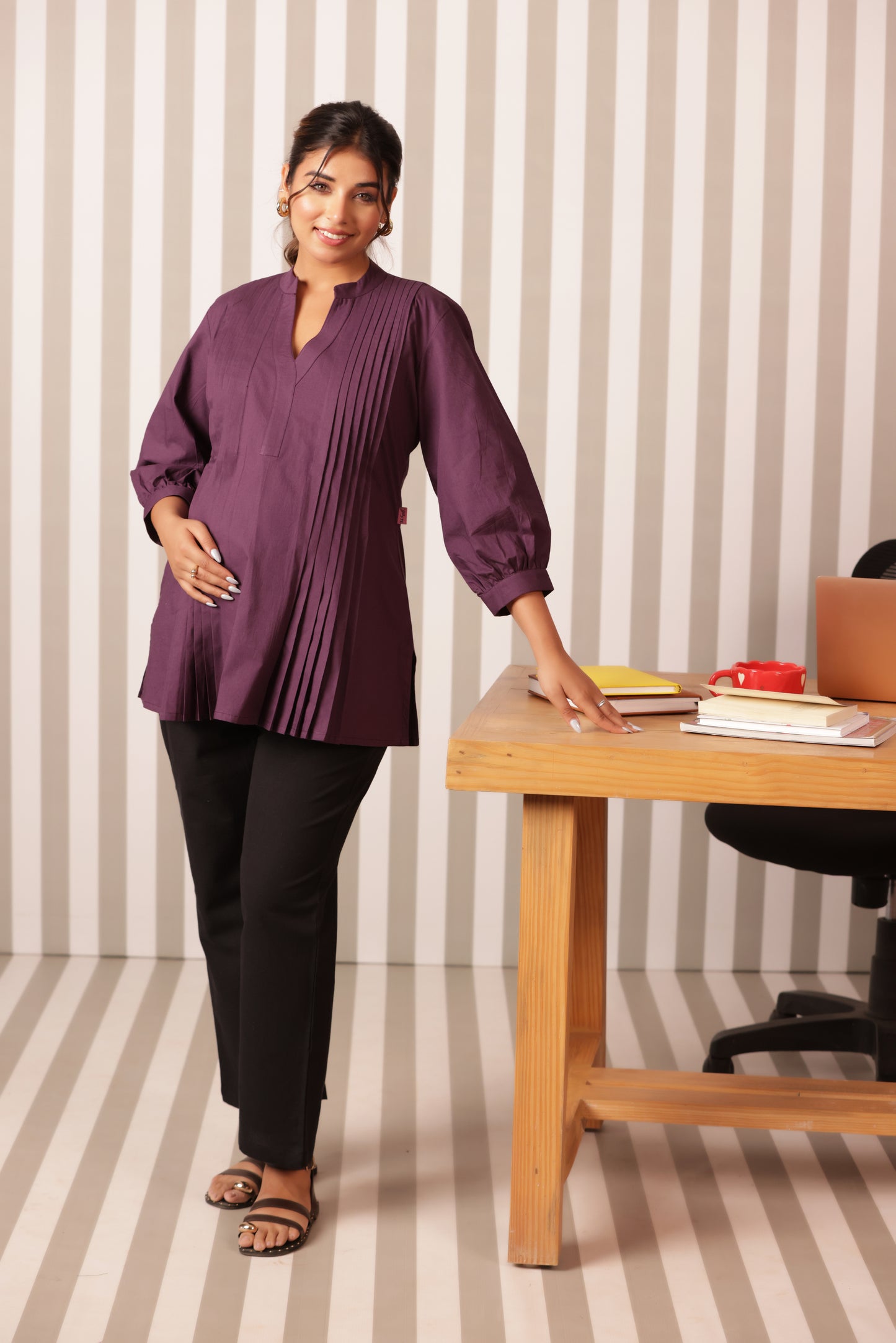 Gulabi Jamun Maternity & Nursing Top