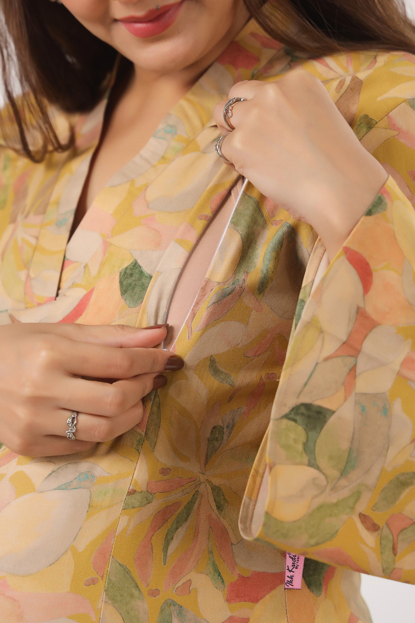 Pashmina Autumn Leaf Maternity & Nursing Co-ord Set