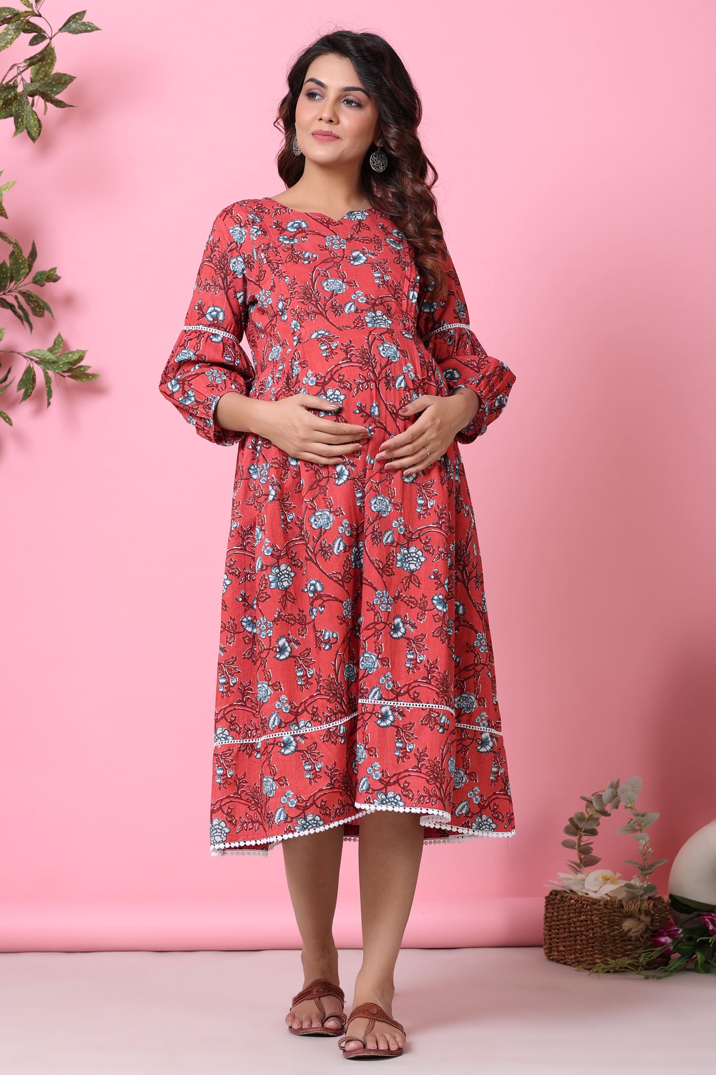 Fierce Floral Maternity & Nursing Dress