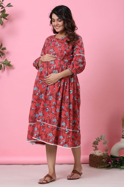 Fierce Floral Maternity & Nursing Dress