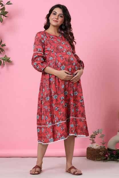 Fierce Floral Maternity & Nursing Dress