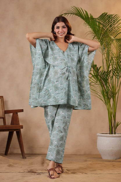 Savannah Safari Maternity & Nursing Kaftan Set