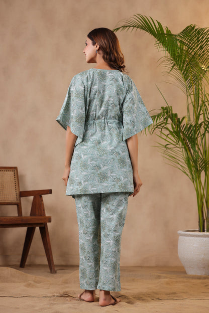 Savannah Safari Maternity & Nursing Kaftan Set