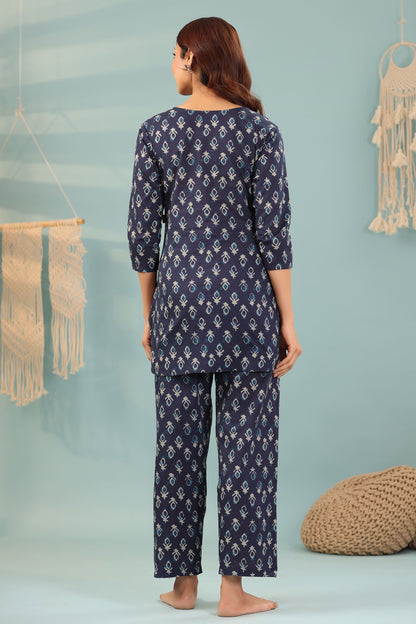 Buti On Indigo Maternity & Nursing Set