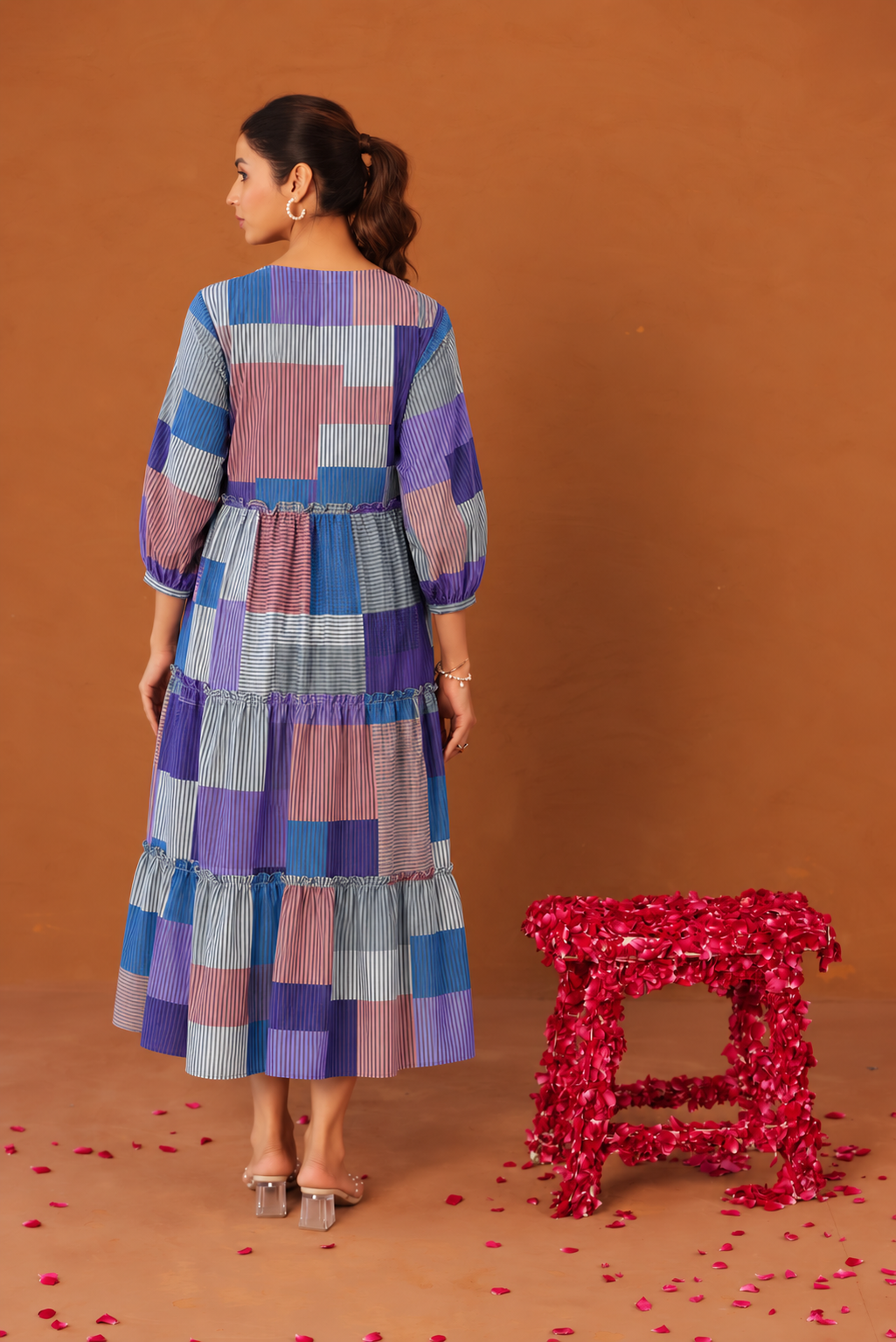 Purple Prism Maternity & Nursing Tier Dress