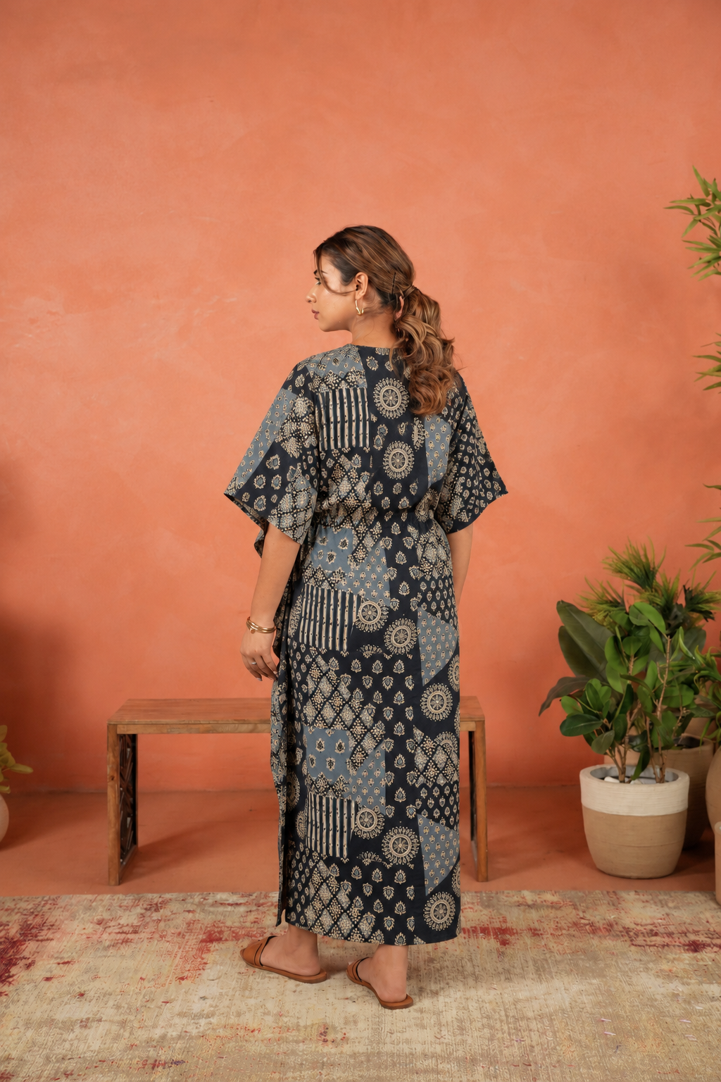 Zari Bagh Maternity & Nursing Kaftan