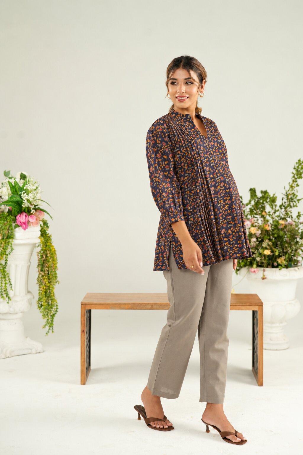 Terra Tones Maternity & Nursing Top