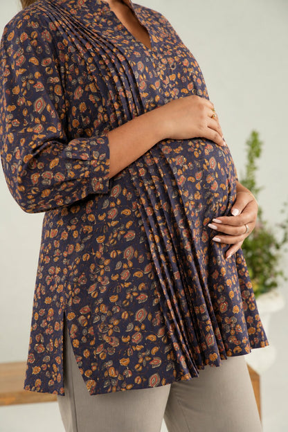 Terra Tones Maternity & Nursing Top