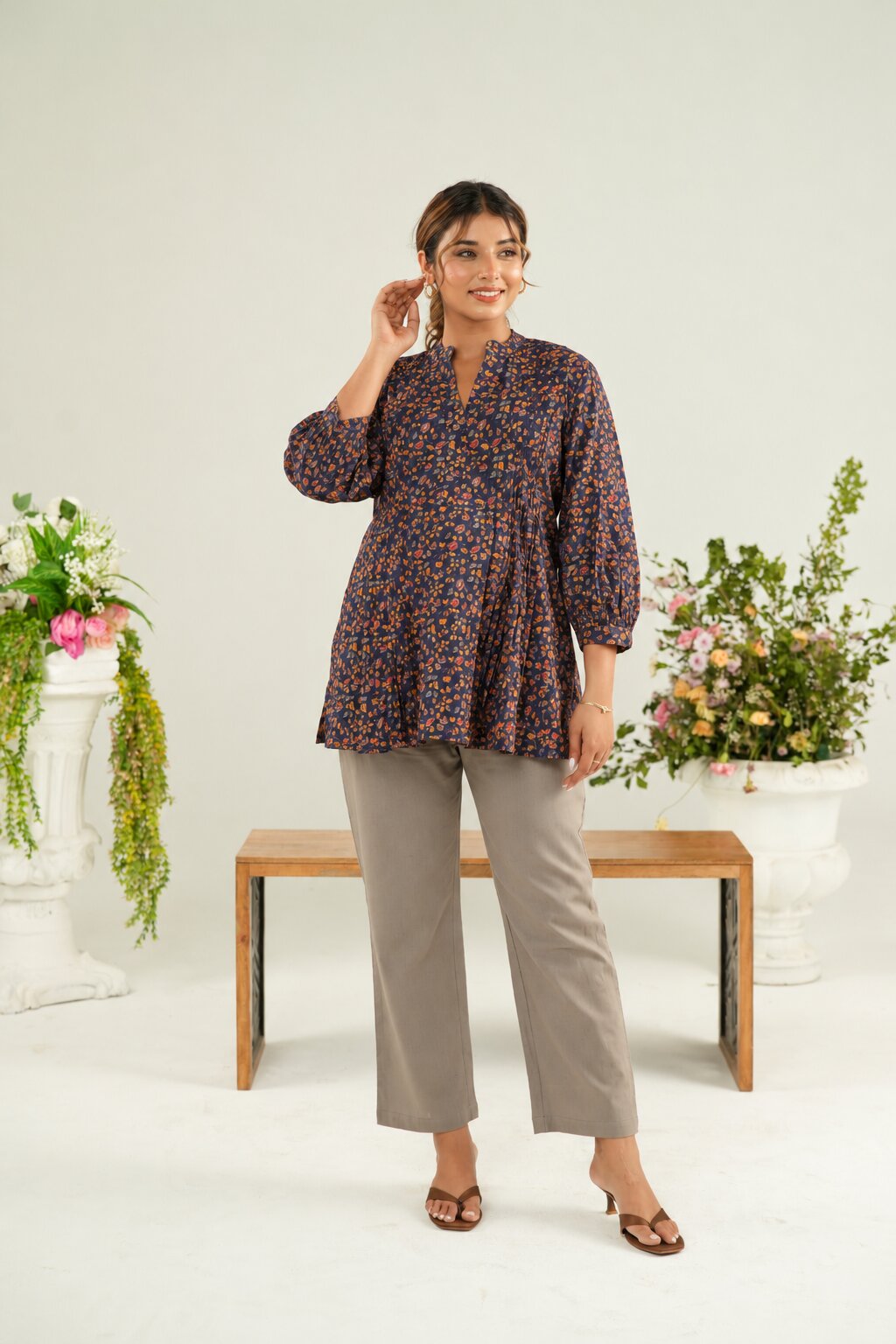 Terra Tones Maternity & Nursing Top