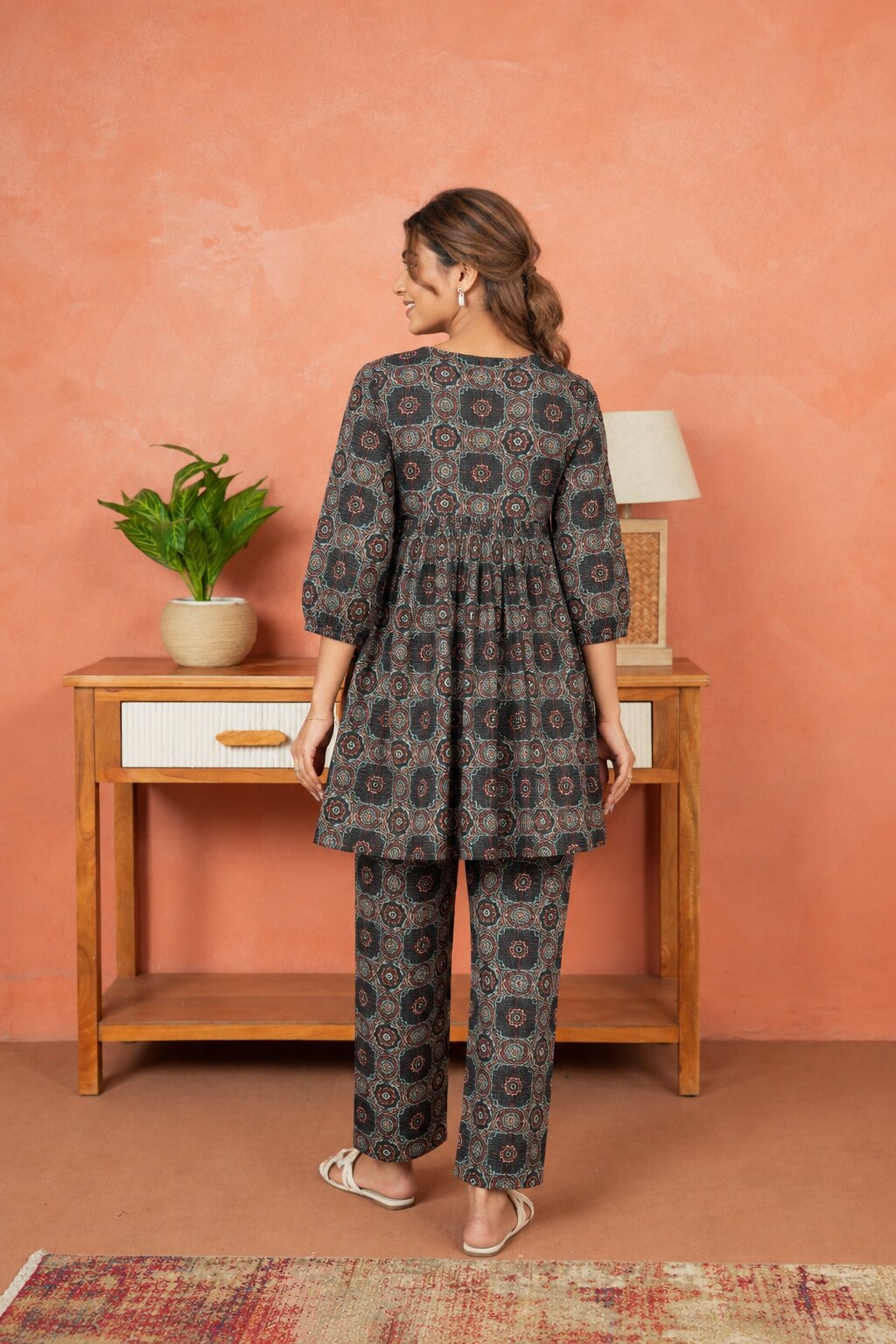 Boho Geometry Maternity & Nursing Co-ord Set