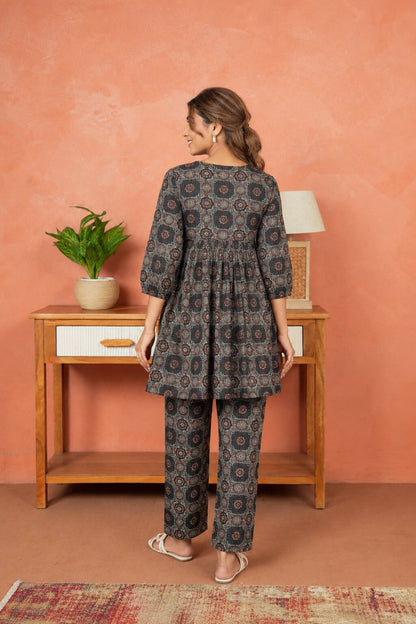 Boho Geometry Maternity & Nursing Co-ord Set