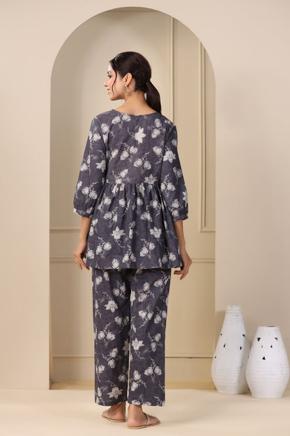 Floral Cascade Maternity & Nursing Set