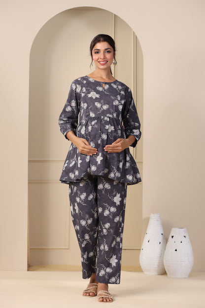 Floral Cascade Maternity & Nursing Set