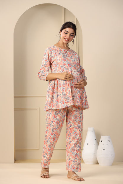 Citrus Bloom Maternity & Nursing Set