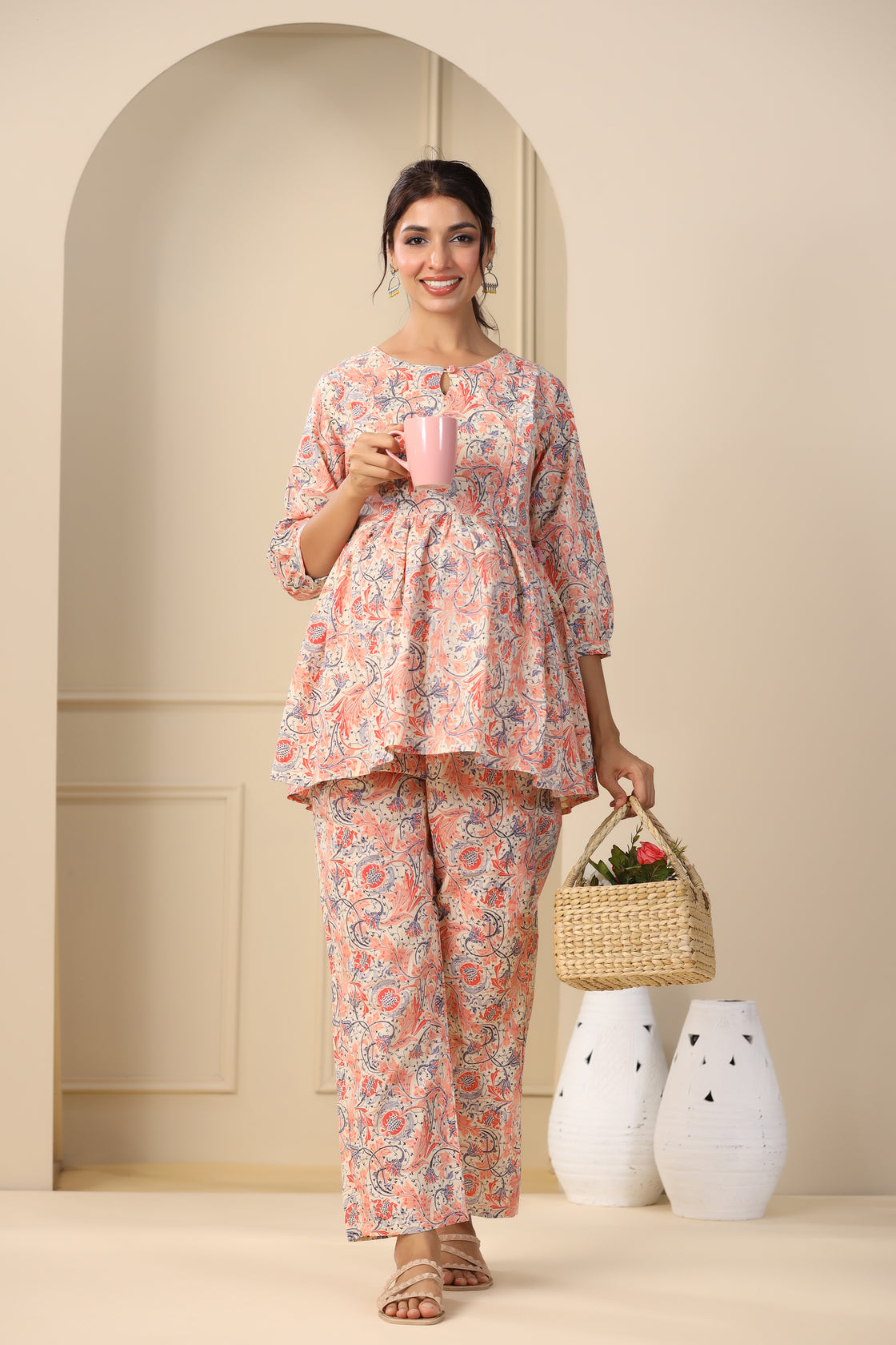 Citrus Bloom Maternity & Nursing Set