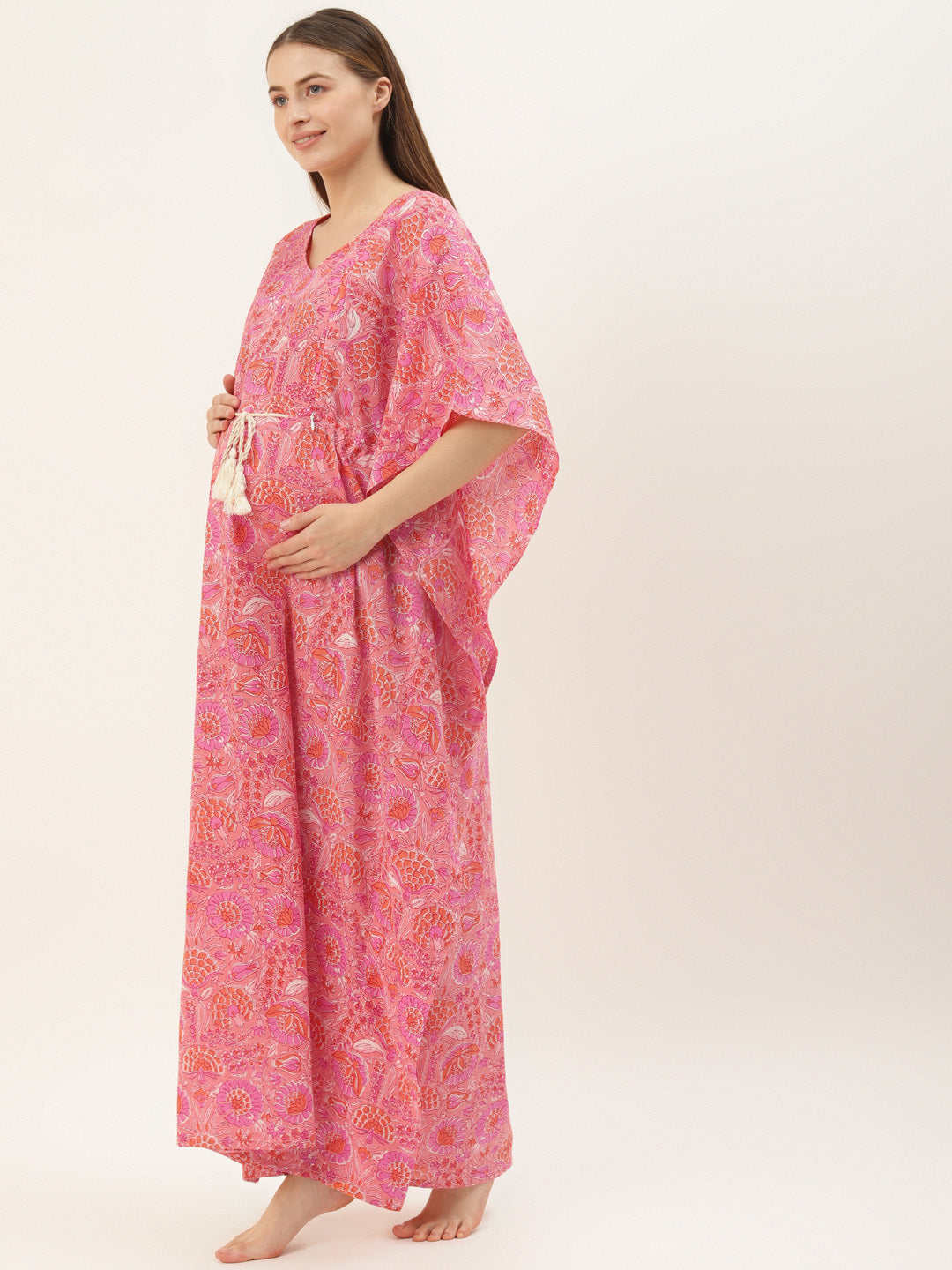 Pretty In Pink Maternity & Nursing Kaftan