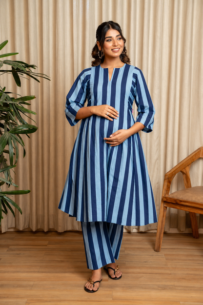 Azure Tide Maternity & Nursing Co-ord Set