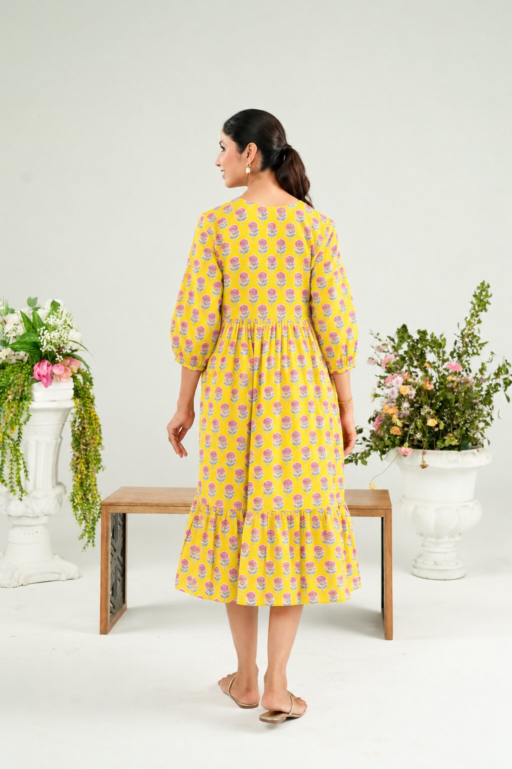 Daisy Doodle Maternity & Nursing Tier Dress