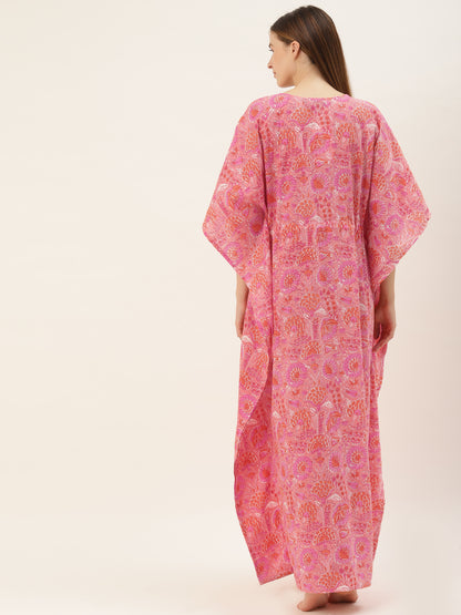 Pretty In Pink Maternity & Nursing Kaftan