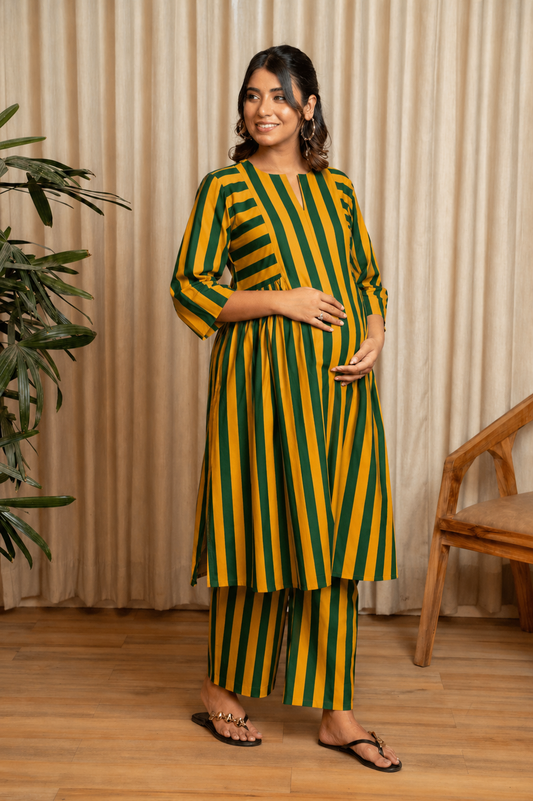 Suraj Neel Dhara Maternity & Nursing  Co-ord Set