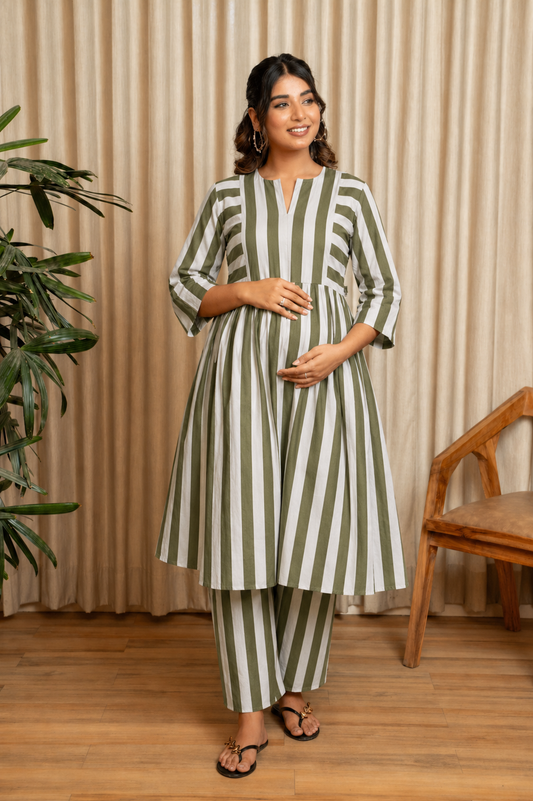 Mint Meadow Maternity & Nursing  Co-ord Set
