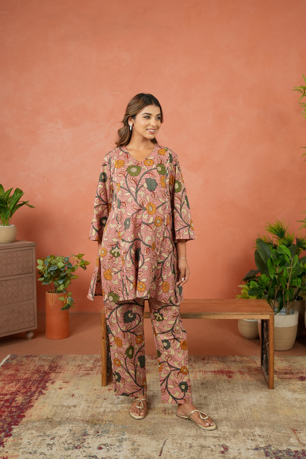 Gulmohar Bagh Maternity & Nursing Co-ord Set