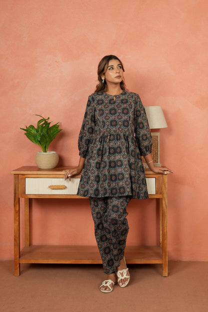Boho Geometry Maternity & Nursing Co-ord Set