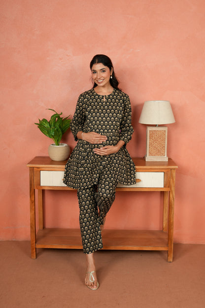 Gulzar Maternity & Nursing Co-ord Set