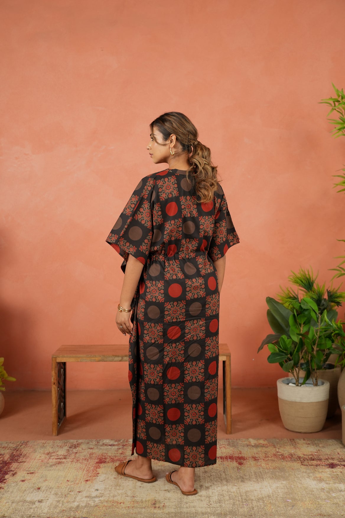 Rustic Mandala Maternity & Nursing Kaftan